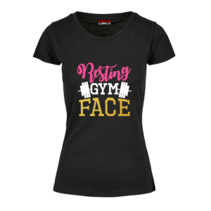 Bodybuilding-Clothing UK-Ladies-Gym-Face-Tee
